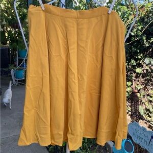 ModCloth Mustard A-Line Full Skirt
